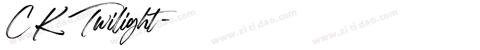 CK Twilight字体转换